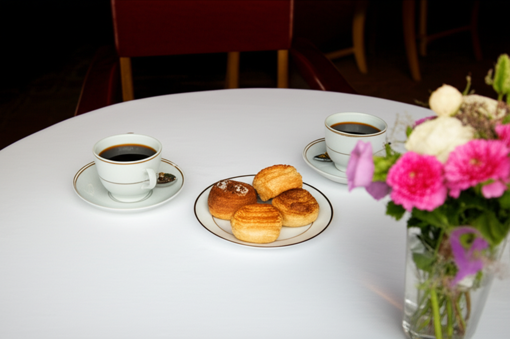 Elegant table setting at The Cozy Corner Cafe